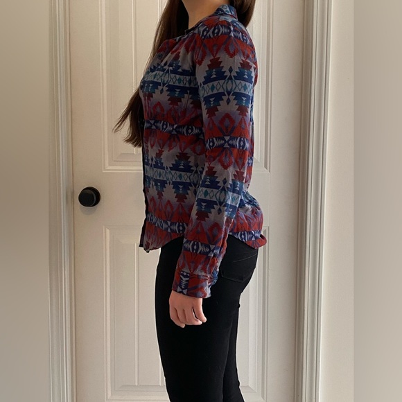 URBAN OUTFITTERS - Boho tribal print flannel shirt - Picture 4 of 5